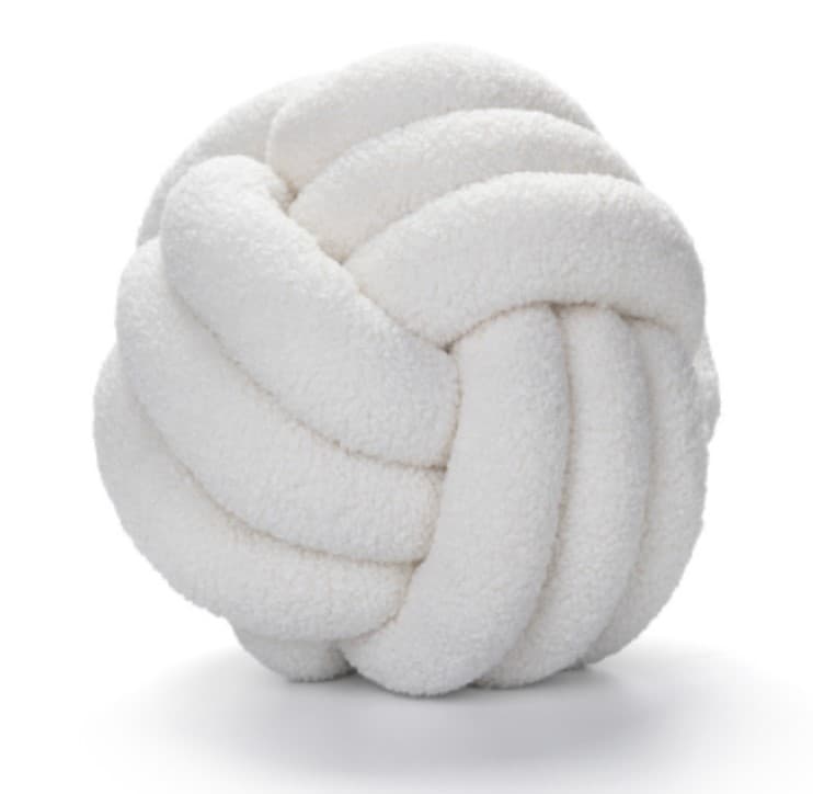 Kuddar - Knot (vit) (Storlek: 22 cm)
