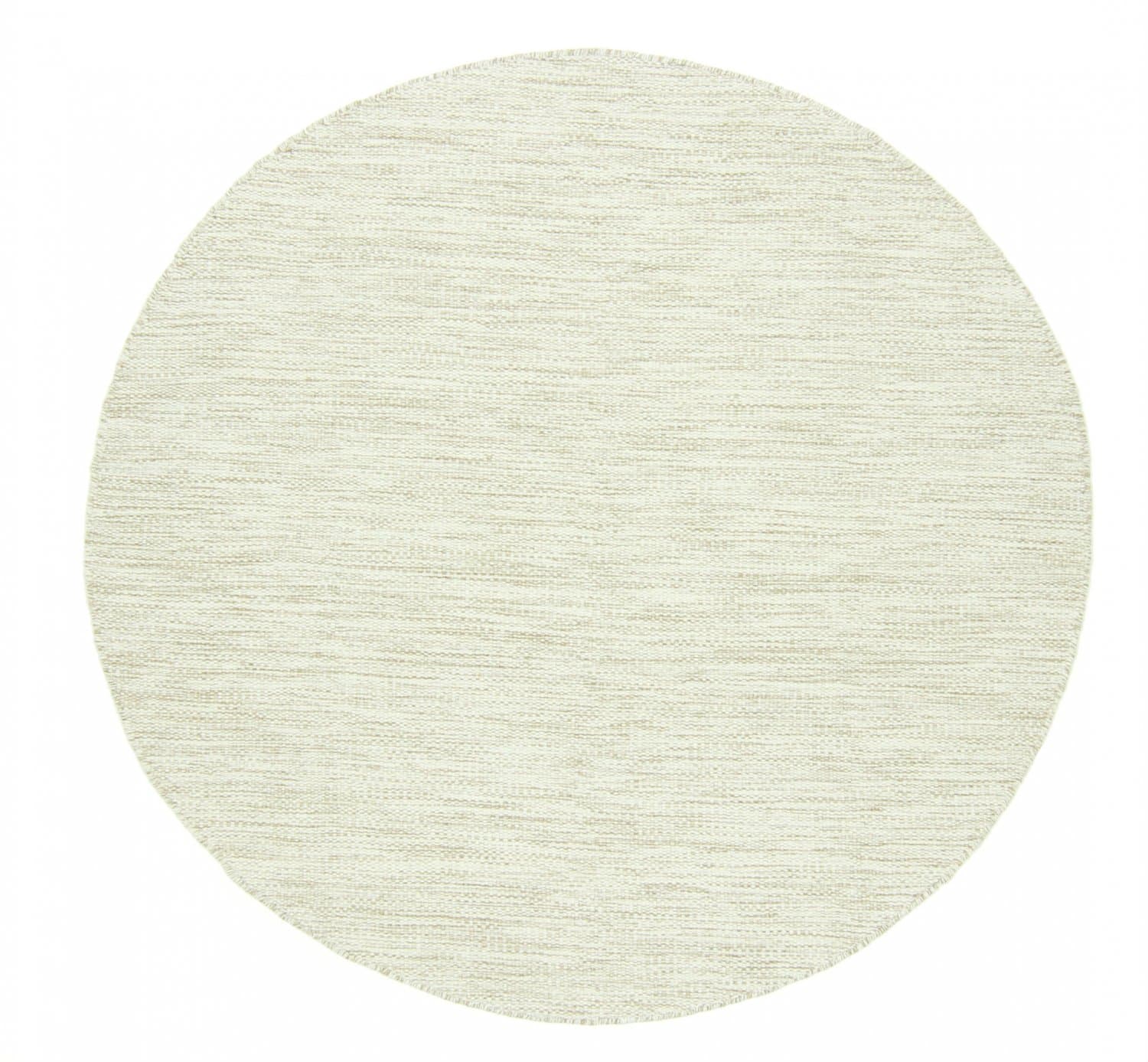 Rund matta - Dhurry (natur) (Storlek: Ø 120 cm)