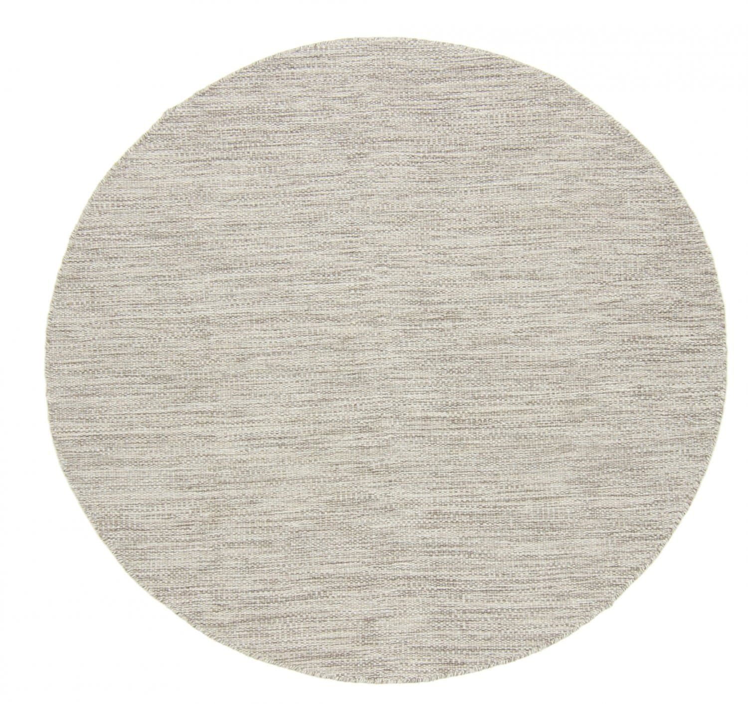 Rund matta - Dhurry (beige) (Storlek: Ø 240 cm)