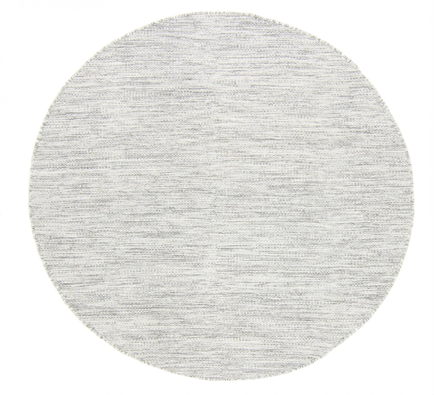 Rund matta - Dhurry (grå) (Storlek: Ø 200 cm)