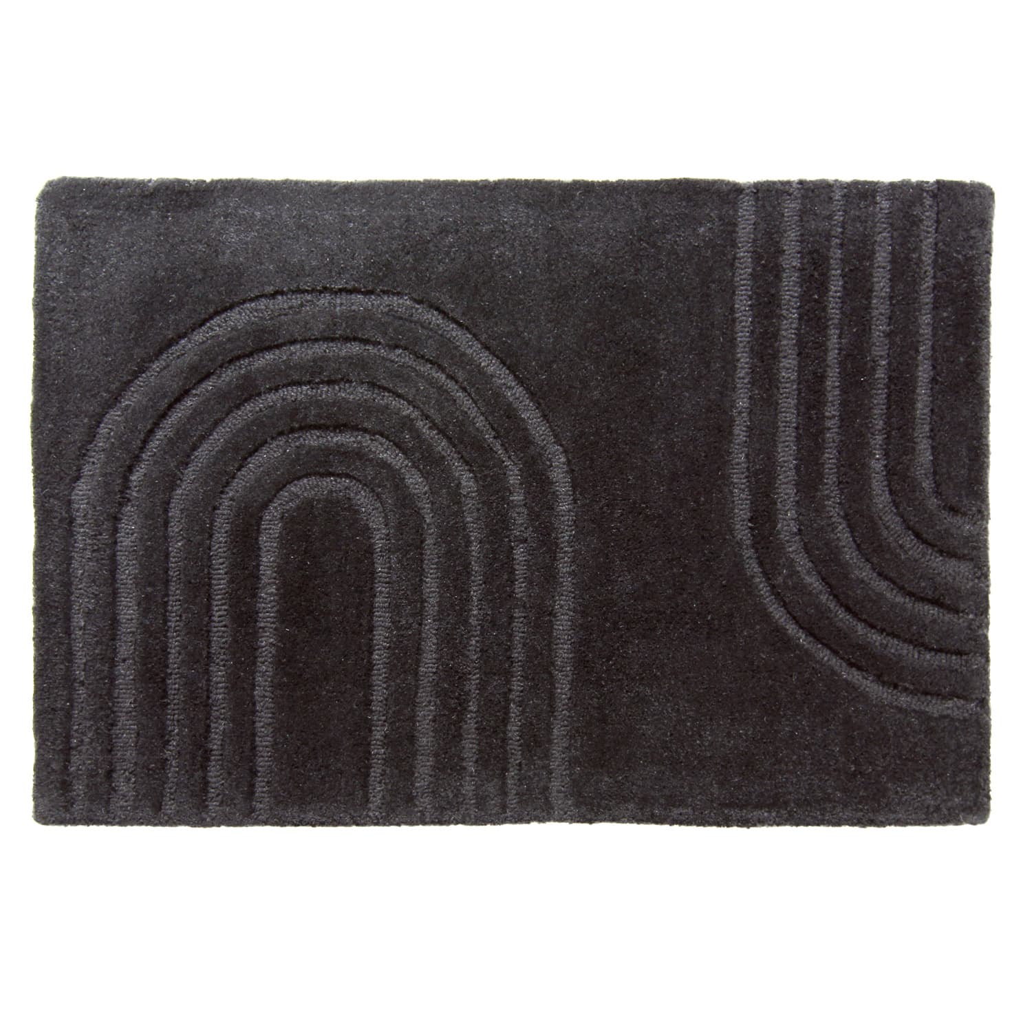 Dörrmatta - Sabri (svart) (Storlek: 60 x 90 cm)