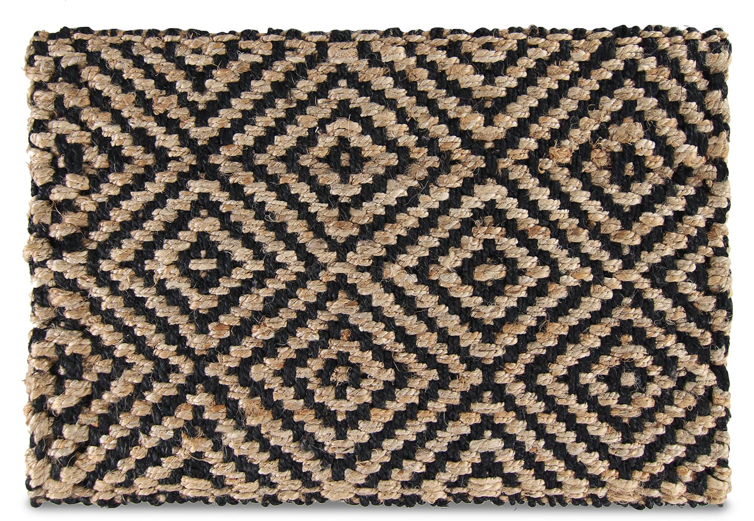 Dörrmatta - Amara (natur/svart) (Storlek: 60 x 90 cm)