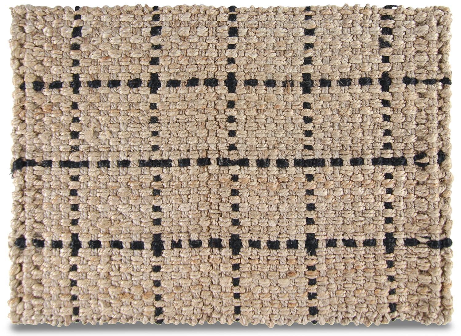Dörrmatta - Esther (natur/svart) (Storlek: 60 x 90 cm)