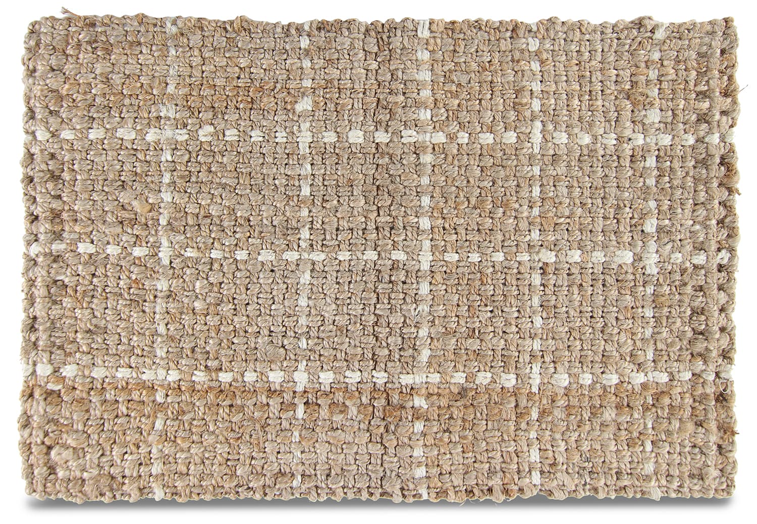 Dörrmatta - Esther (natur/vit) (Storlek: 60 x 90 cm)