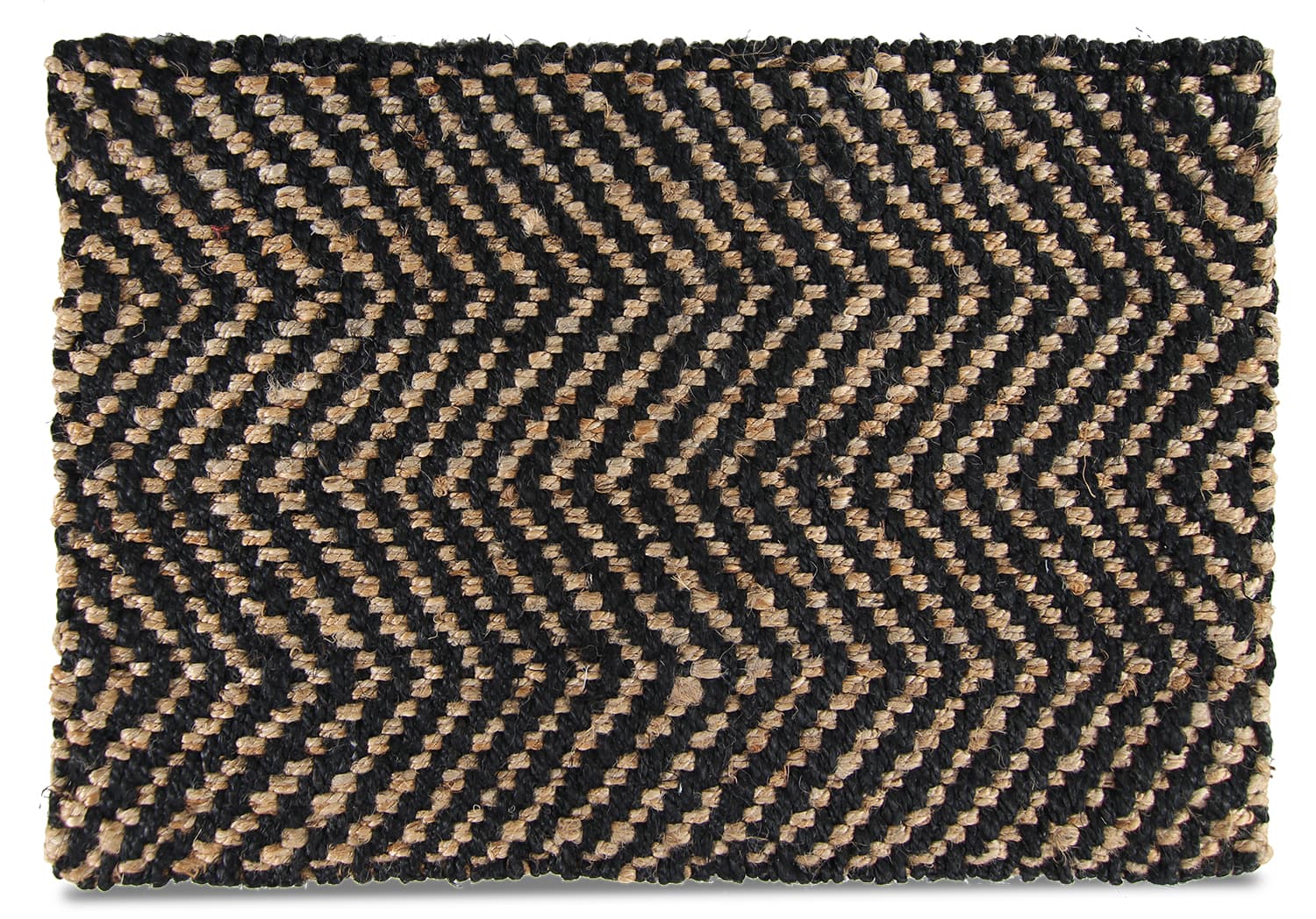 Dörrmatta - Kiara (natur/svart) (Storlek: 60 x 90 cm)