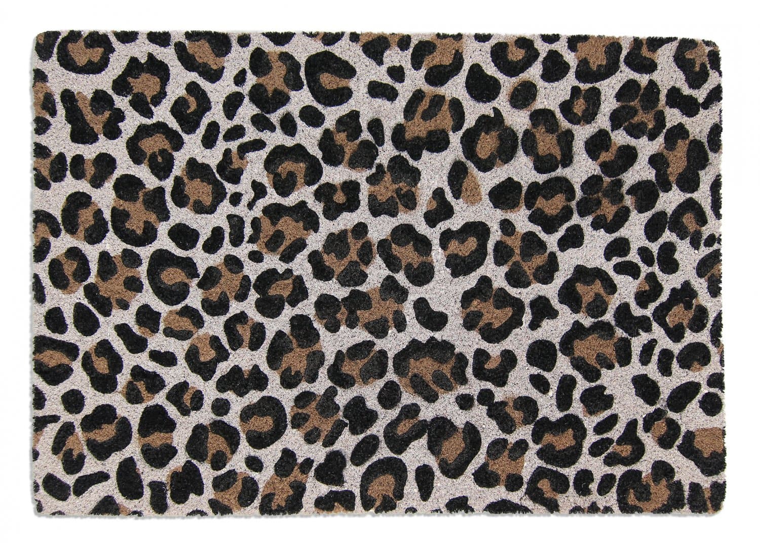 Dörrmatta - Leo (svart/vit) (Storlek: 45 x 75 cm)