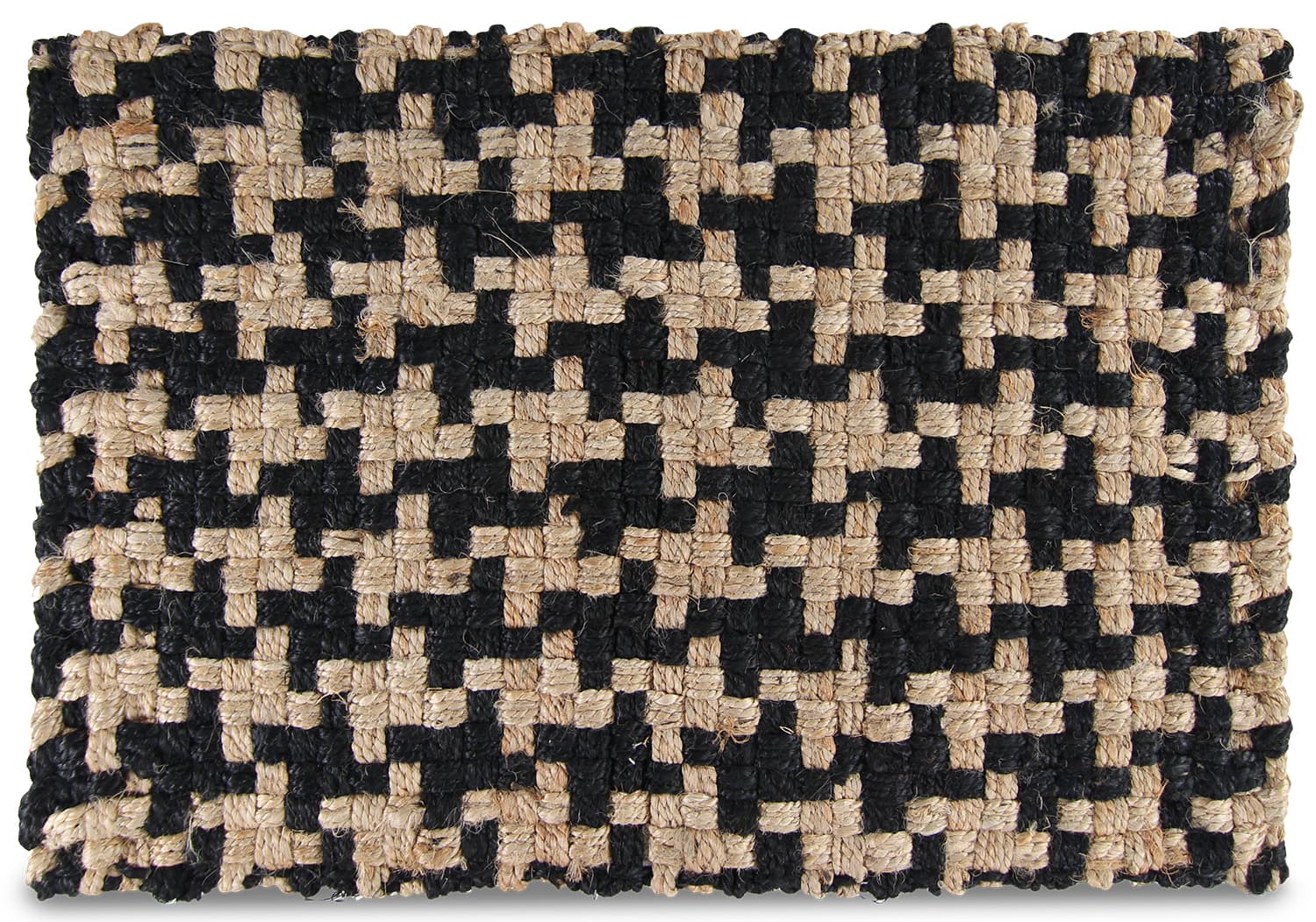 Dörrmatta - Reese (natur/svart) (Storlek: 60 x 90 cm)