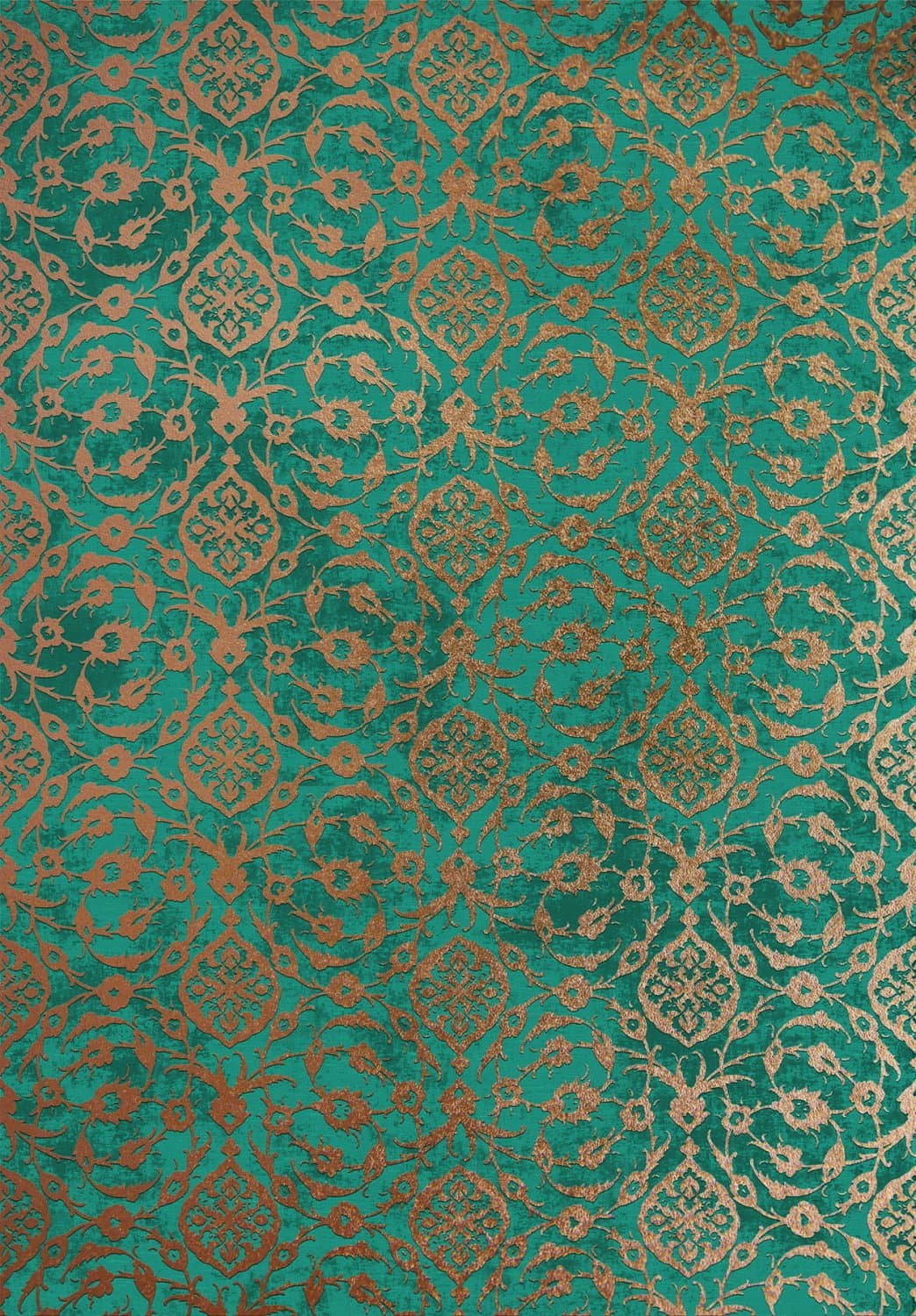 Wiltonmatta - Palazzo (turkos) (Storlek: 200 x 280 cm)