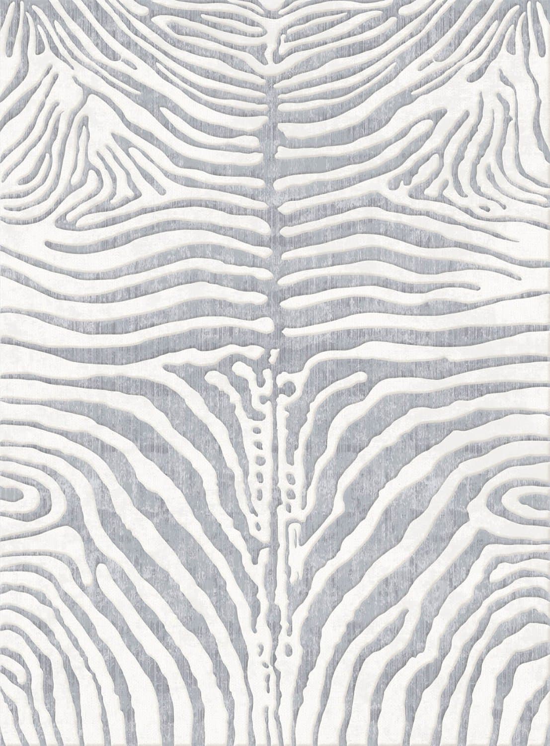 Wiltonmatta - Zebra (grå/vit) (Storlek: 130 x 190 cm)