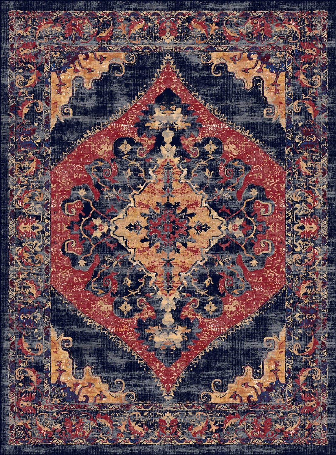 Wiltonmatta - Tabarka (multi) (Storlek: 160 x 230 cm)