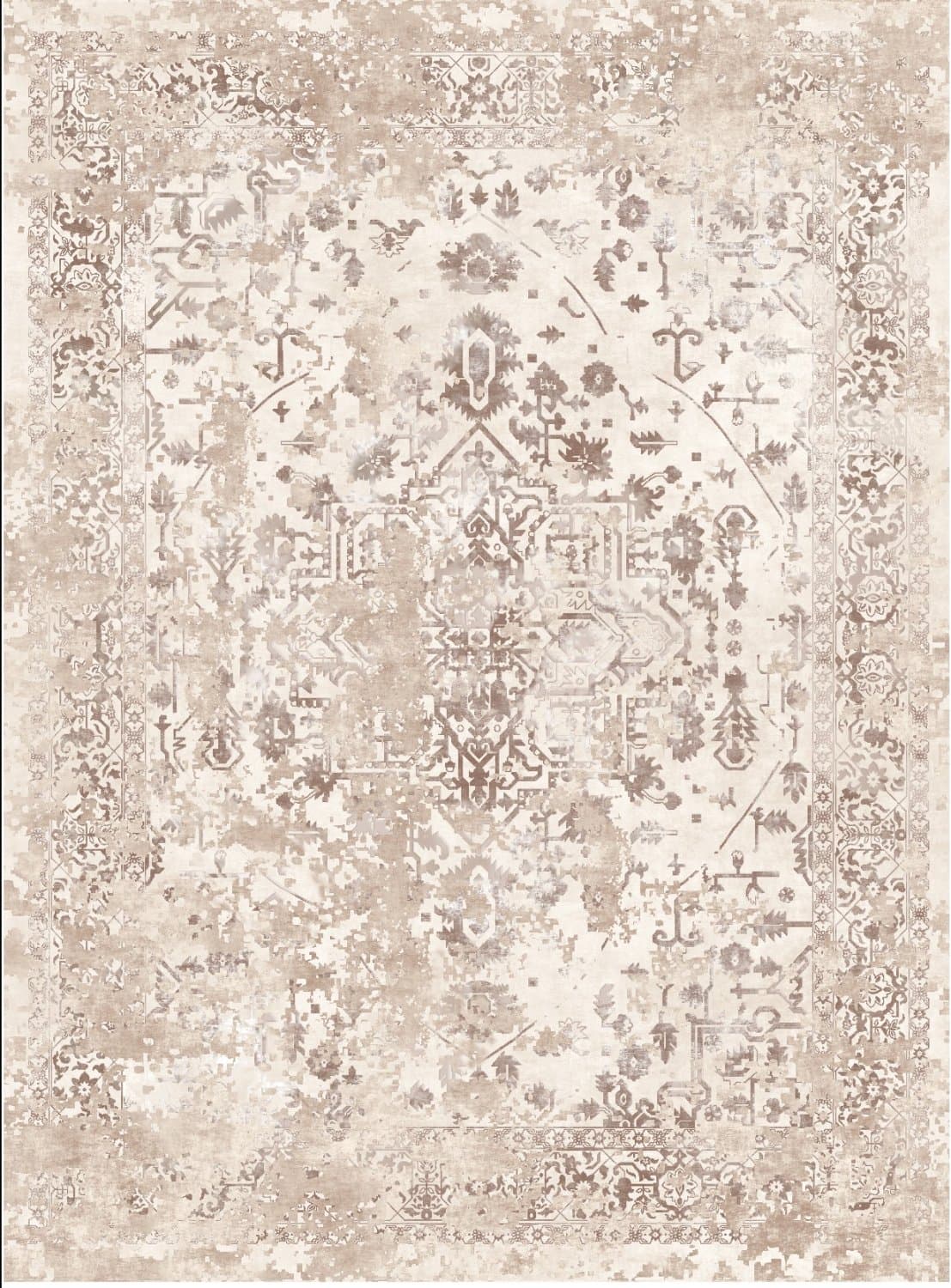 Wiltonmatta - Mateur (beige) (Storlek: 80 x 250 cm)
