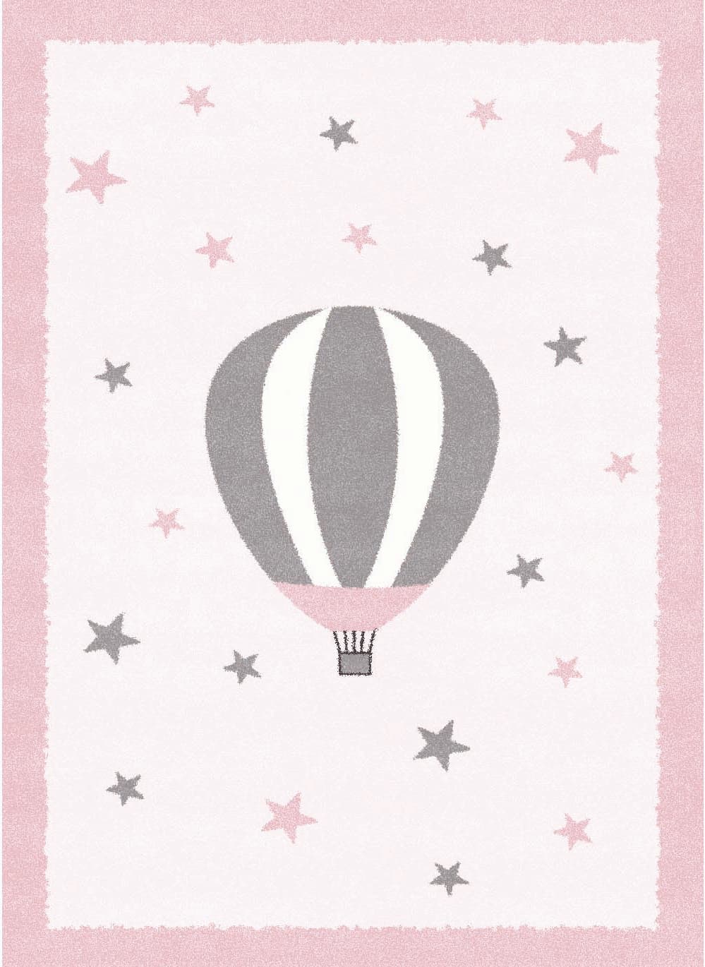 Barnmatta - Alone Balloon (rosa) (Storlek: 160 x 230 cm)