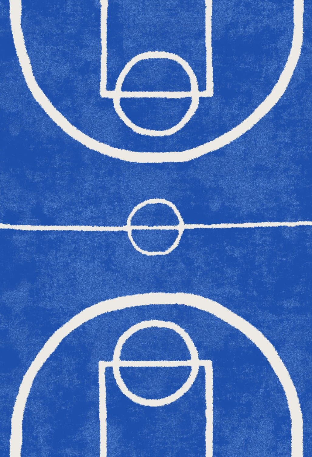 Barnmatta - Basket (blå) (Storlek: 120 x 160 cm)