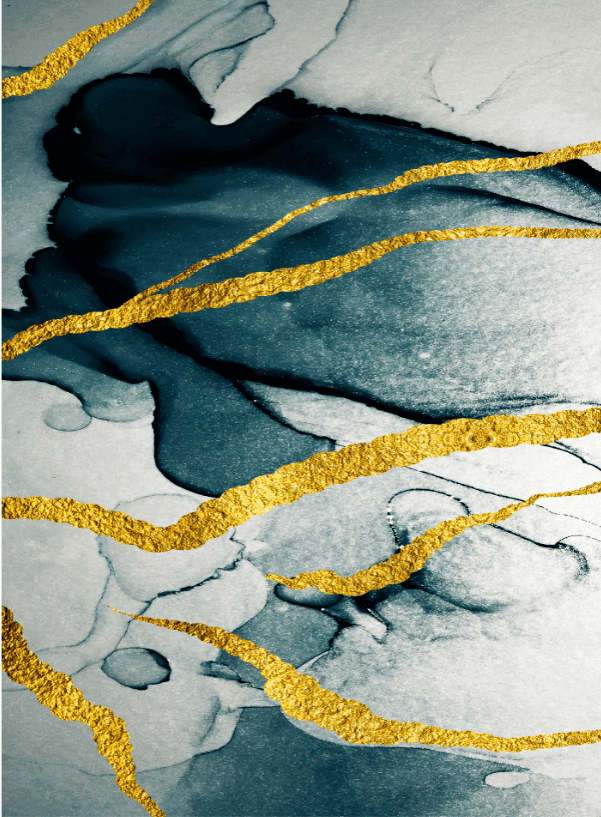 Wiltonmatta - Alvaro (blå/vit/guld) (Storlek: 200 x 280 cm)