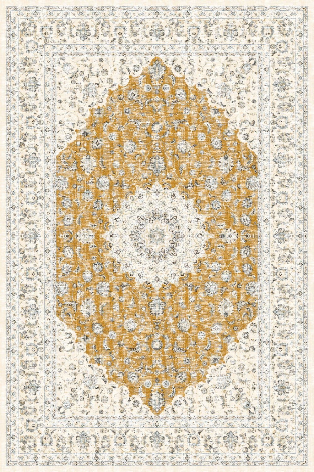 Wiltonmatta - Arabella (ockra) (Storlek: 200 x 280 cm)