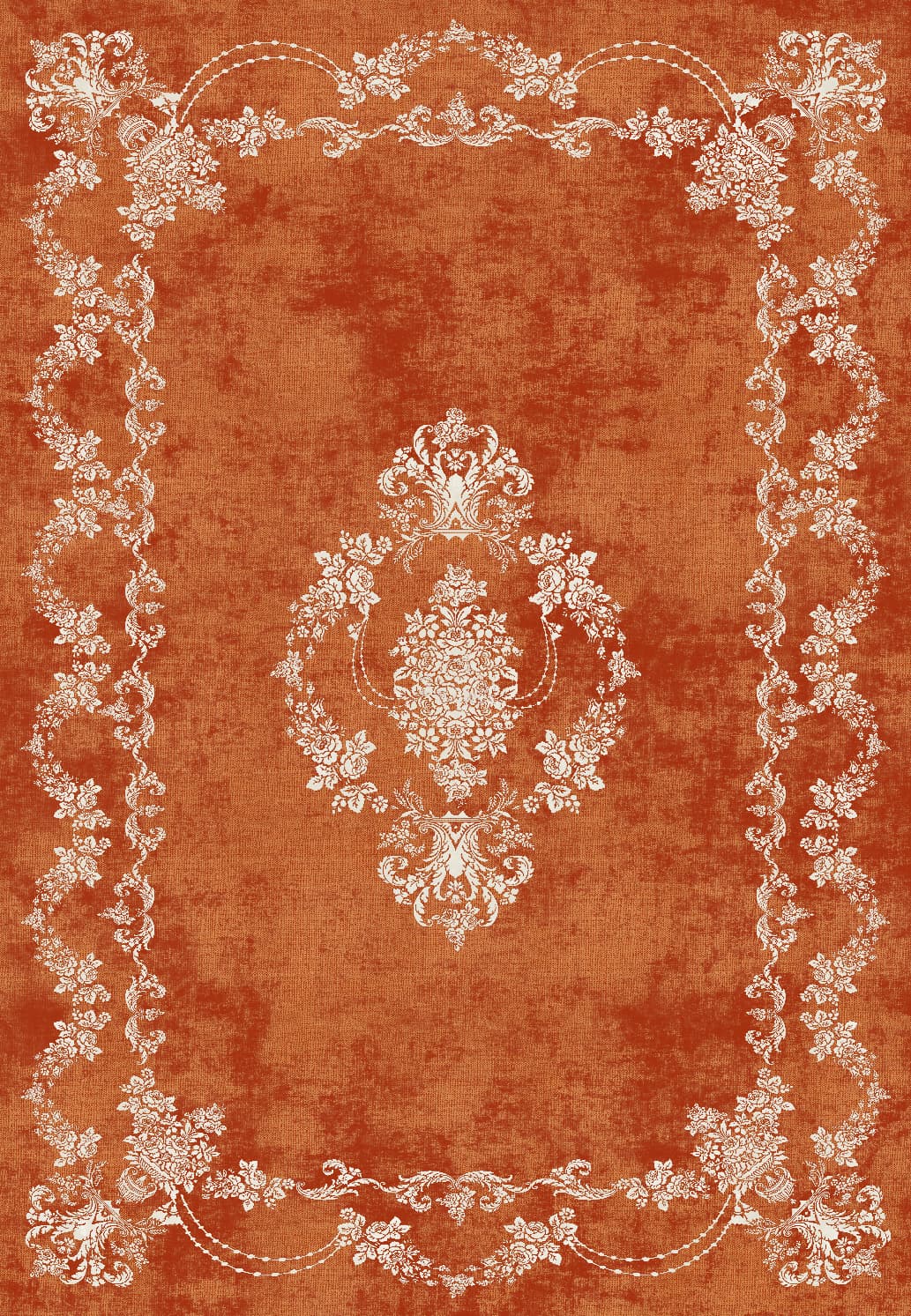 Wiltonmatta - Taknis (terracotta) (Storlek: 200 x 280 cm)