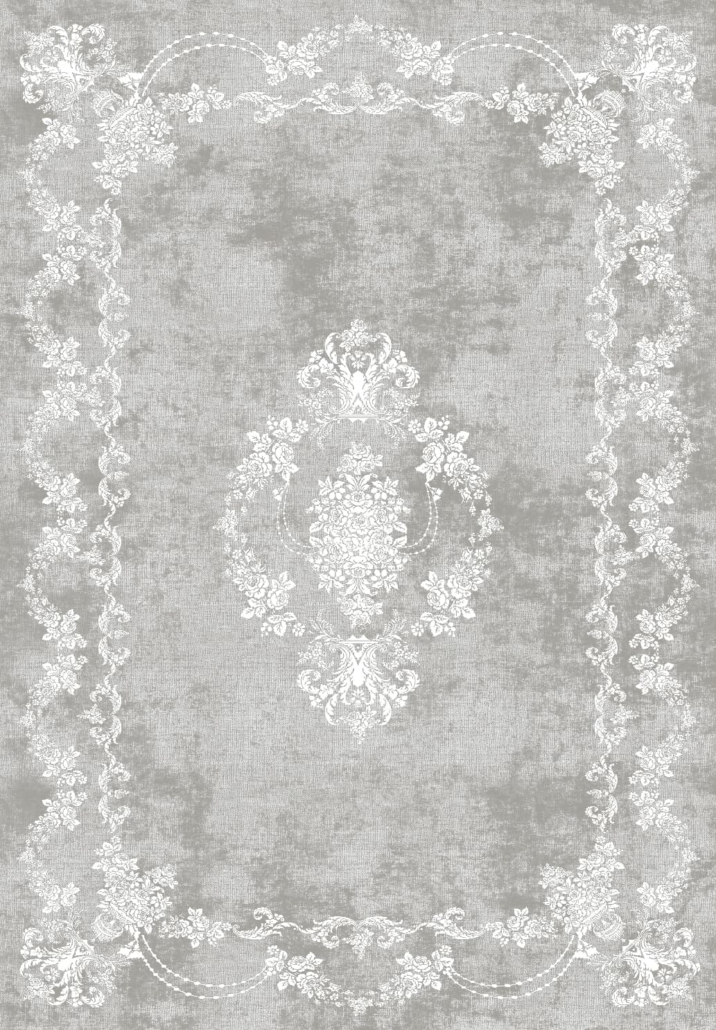 Wiltonmatta - Taknis (grå) (Storlek: 200 x 280 cm)