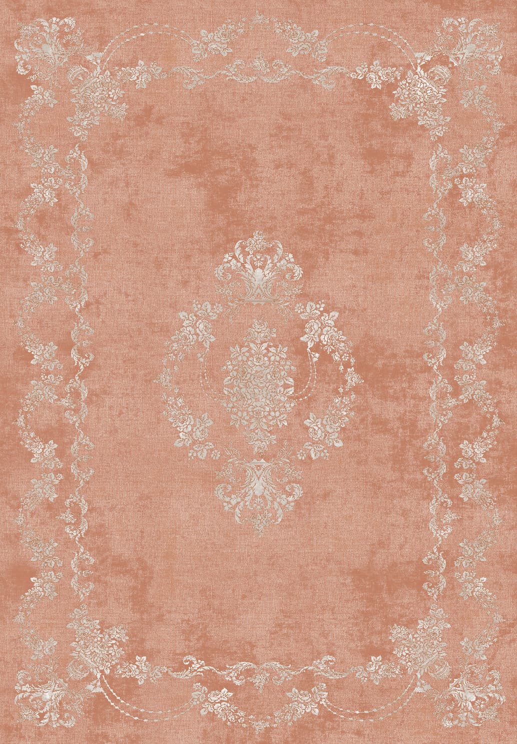 Wiltonmatta - Taknis (rosa) (Storlek: 160 x 230 cm)