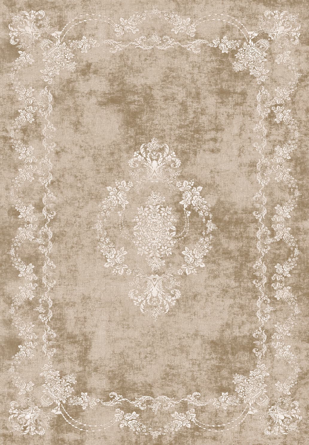 Wiltonmatta - Taknis (ljusbeige) (Storlek: 200 x 280 cm)