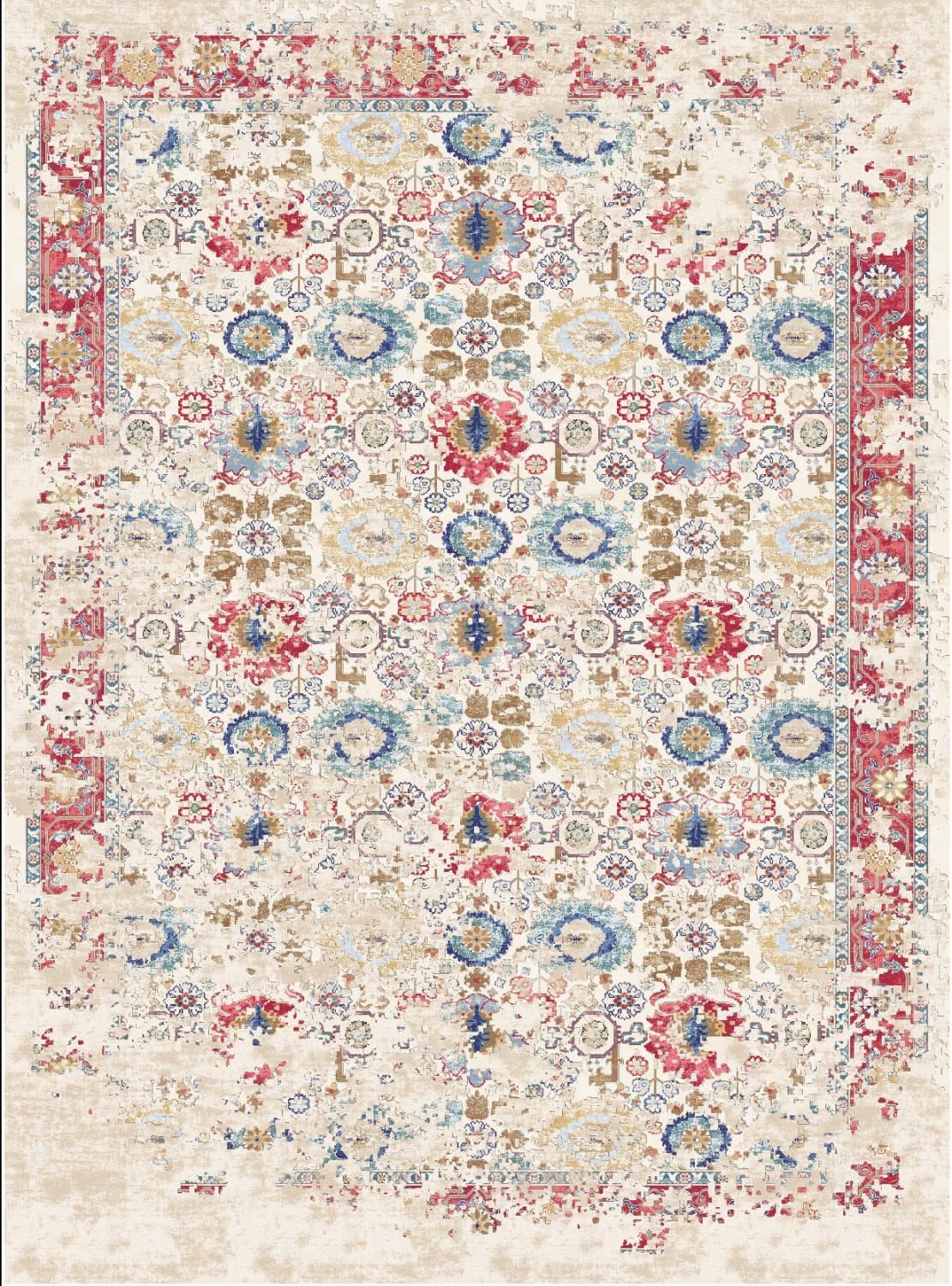 Wiltonmatta - Toujane (multi) (Storlek: 200 x 280 cm)