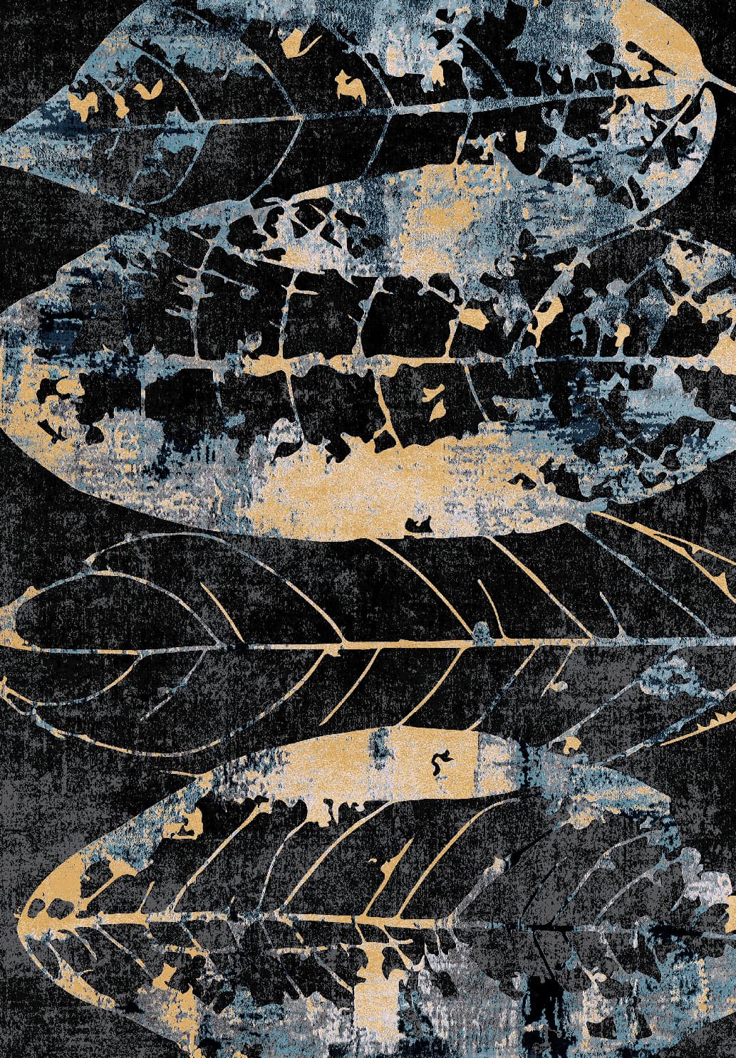 Wiltonmatta - Nyx (svart/multi) (Storlek: 200 x 280 cm)