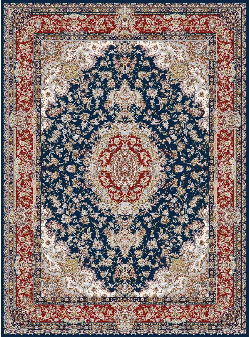 Wiltonmatta - Vakifli (blå/multi) (Storlek: 200 x 280 cm)
