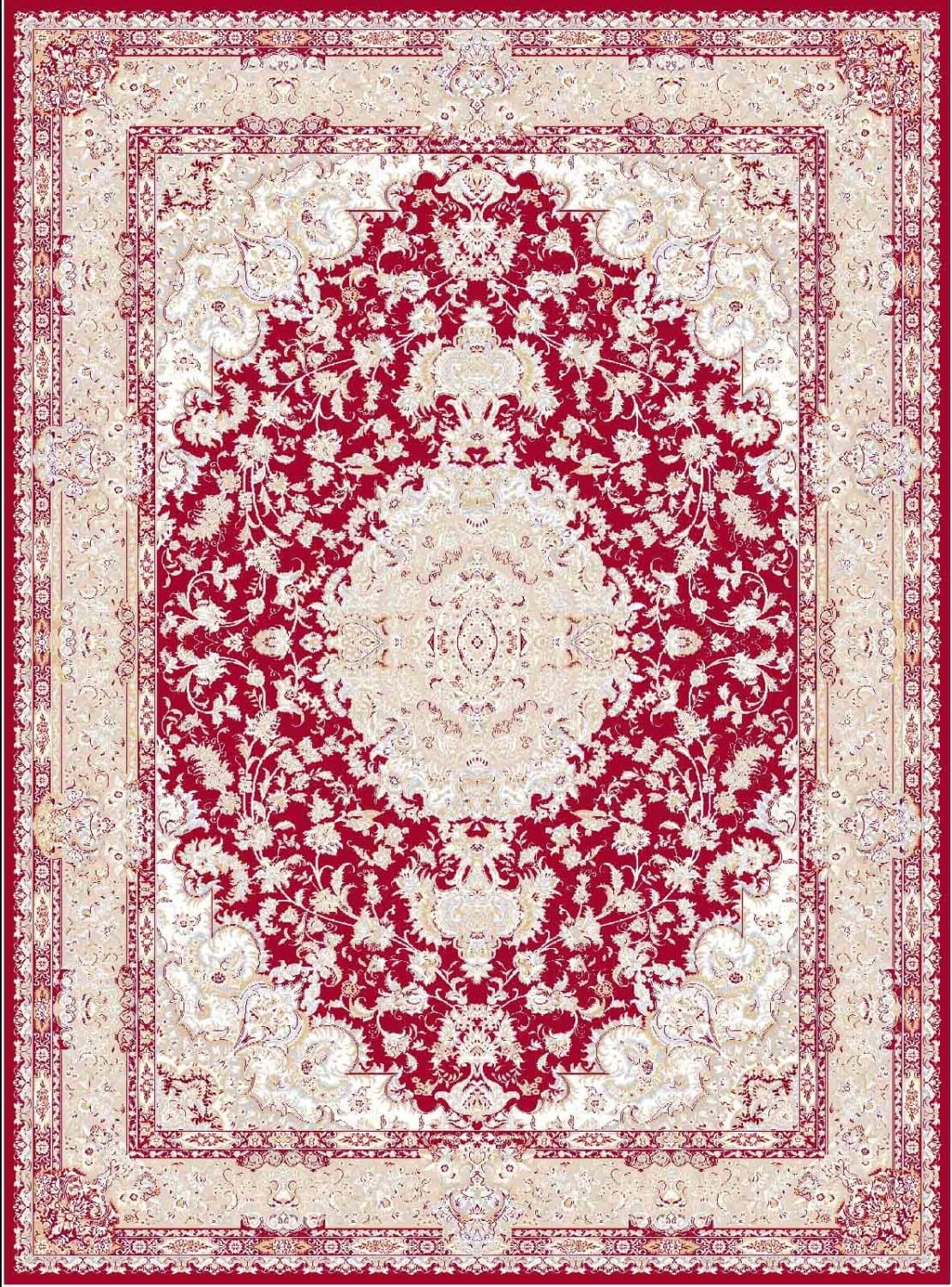 Wiltonmatta - Vakifli (röd/multi) (Storlek: 200 x 280 cm)