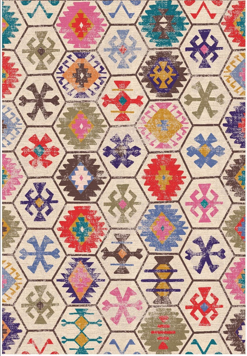 Wiltonmatta - Kulu (multi) (Storlek: 200 x 280 cm)