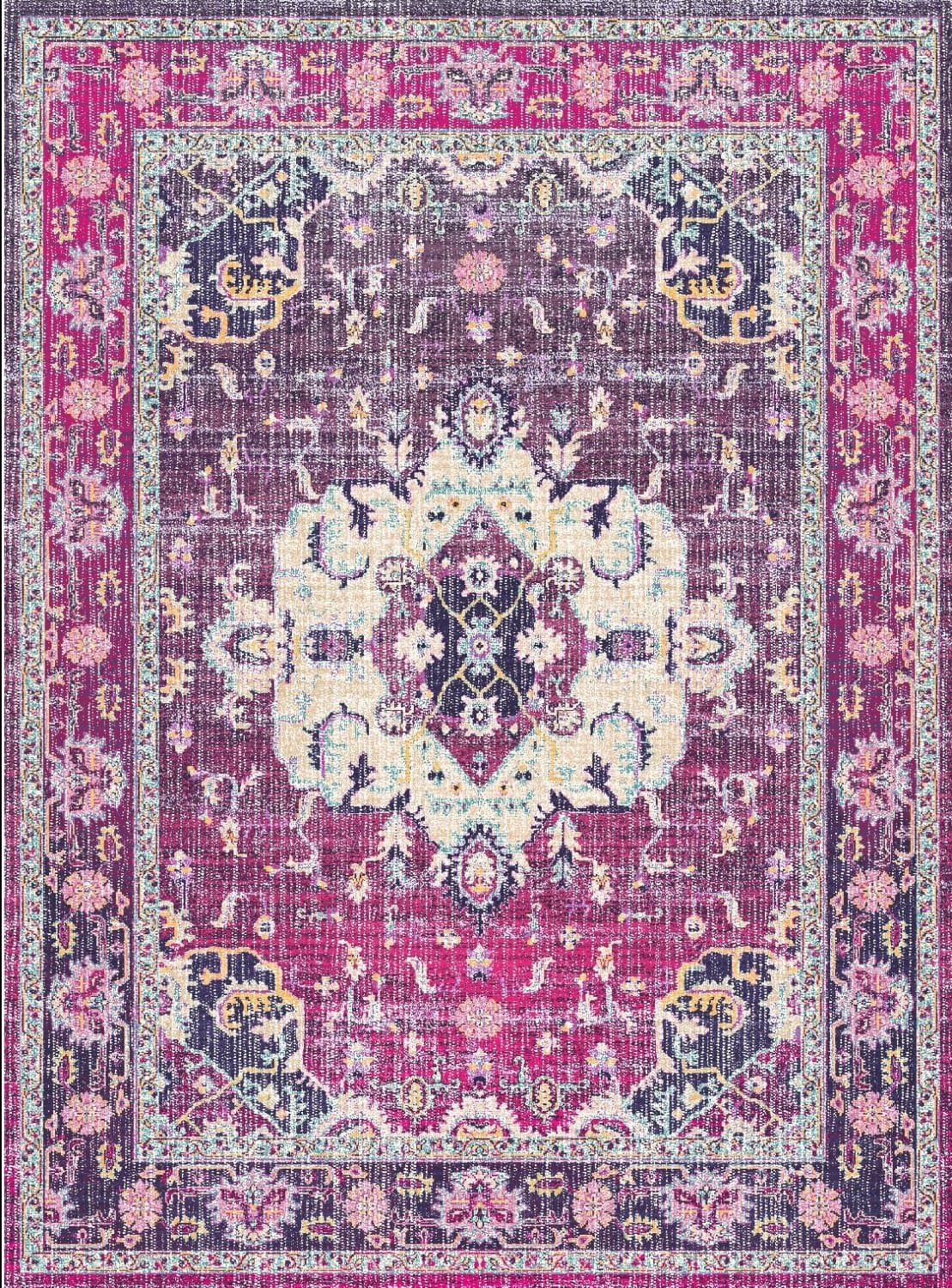 Wiltonmatta - Siliana (rosa) (Storlek: 200 x 280 cm)