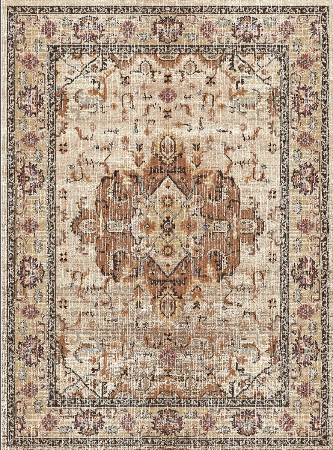 Wiltonmatta - Siliana (beige) (Storlek: 200 x 280 cm)
