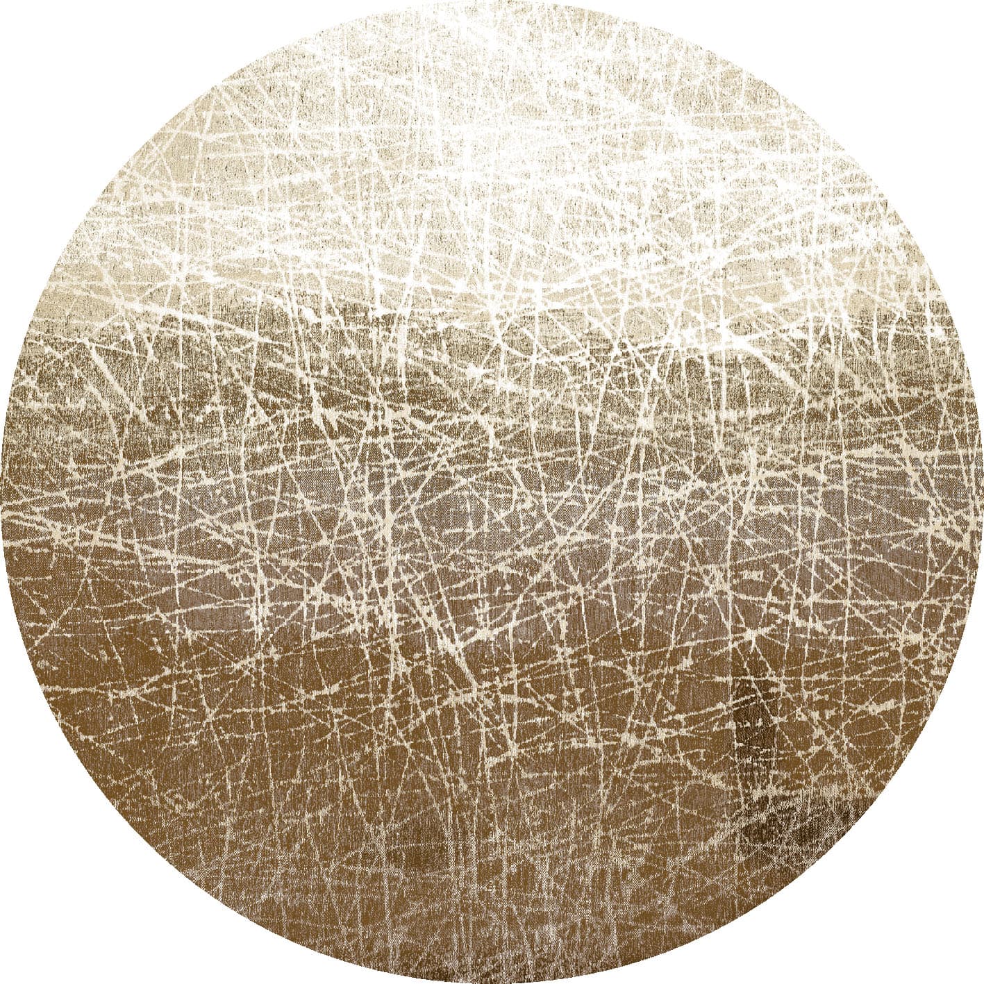 Rund matta - Jervis (beige) (Storlek: Ø 200 cm)