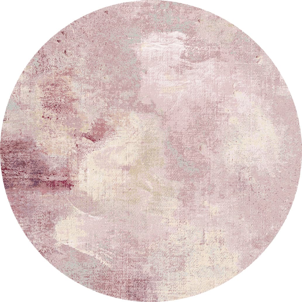 Rund matta - Mogoro (rosa) (Storlek: Ø 240 cm)