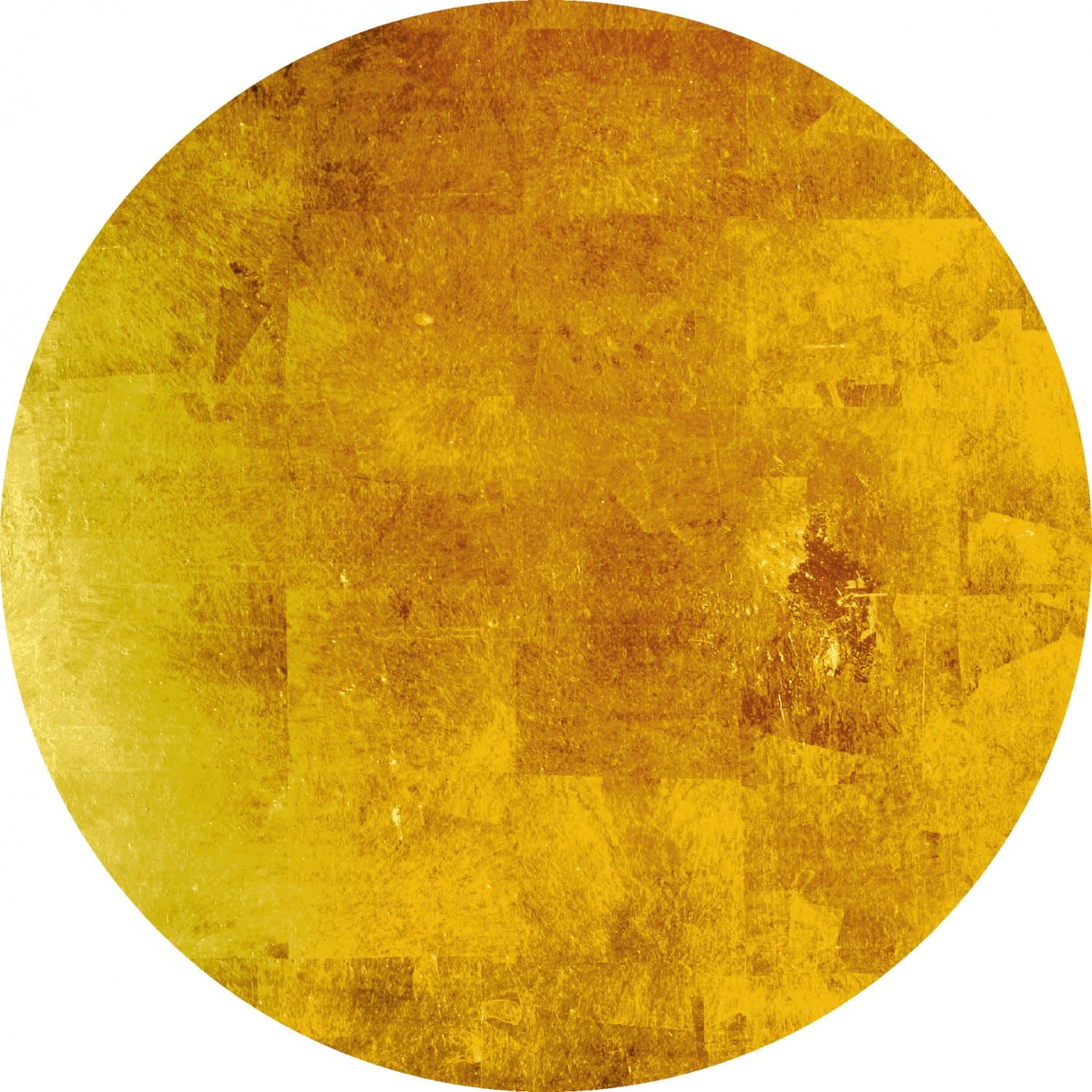 Rund matta - Benali (guld) (Storlek: Ø 120 cm)