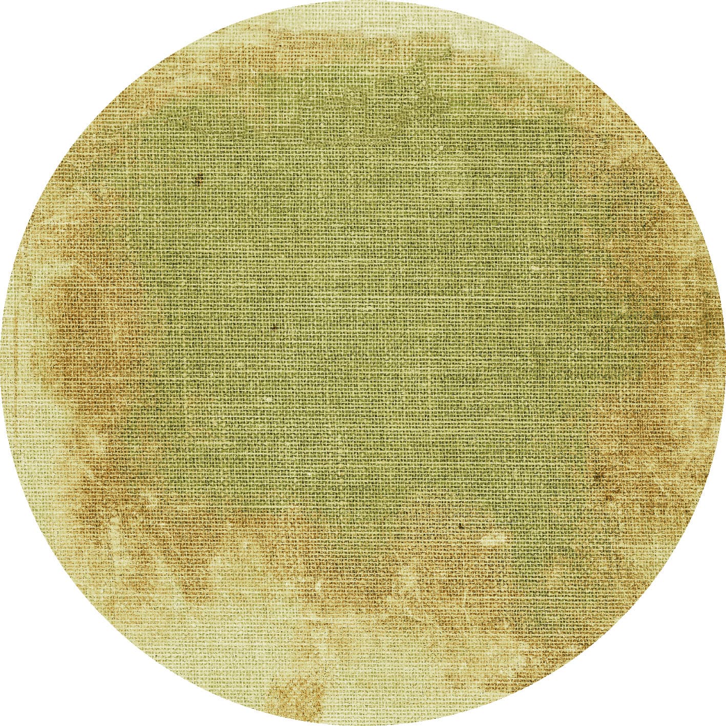 Rund matta - Albaida (grön) (Storlek: Ø 200 cm)