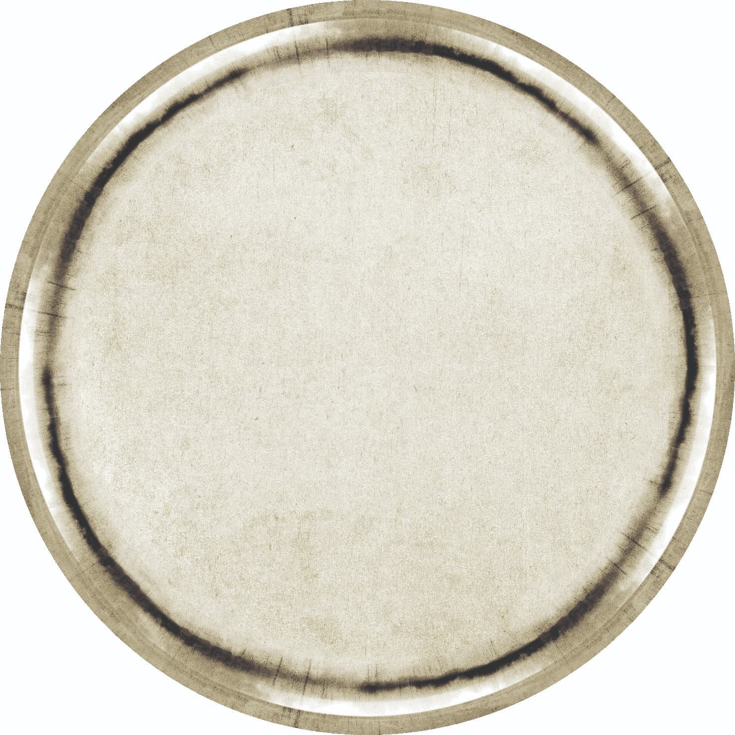 Rund matta - Arriate (beige/grå) (Storlek: Ø 200 cm)