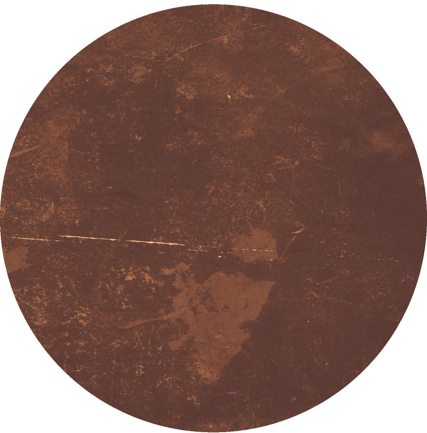 Rund matta - Zahora (brun) (Storlek: Ø 160 cm)