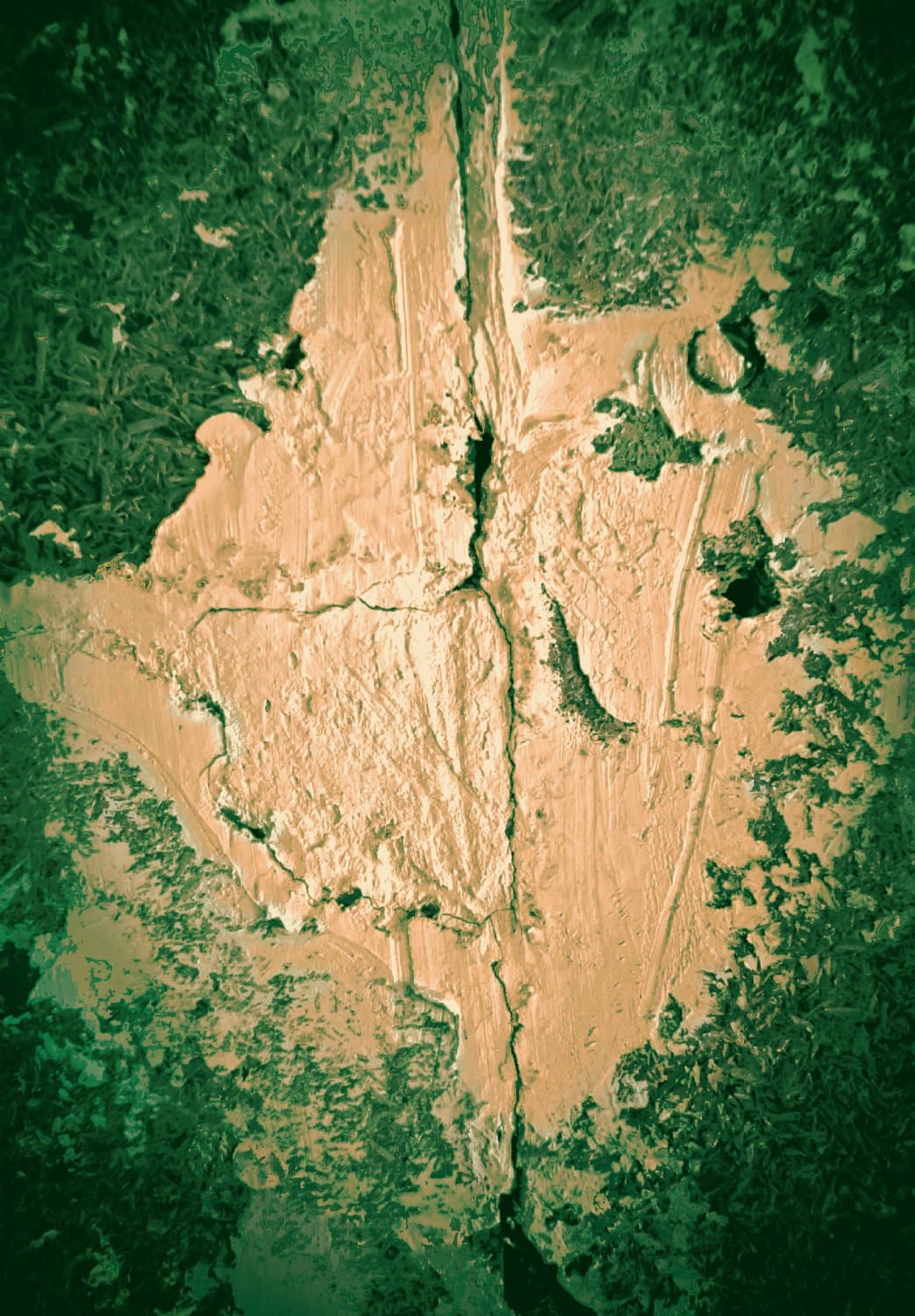 Wiltonmatta - Positano (beige/grön) (Storlek: 200 x 280 cm)