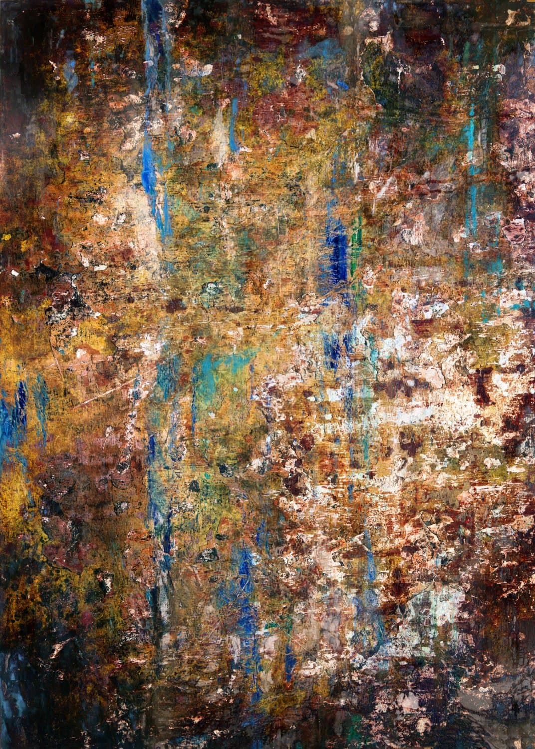 Wiltonmatta - Trepito (brun/blå/multi) (Storlek: 130 x 190 cm)