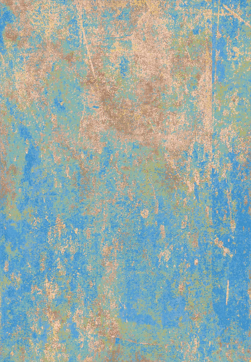 Wiltonmatta - Pavoa (blå) (Storlek: 200 x 280 cm)