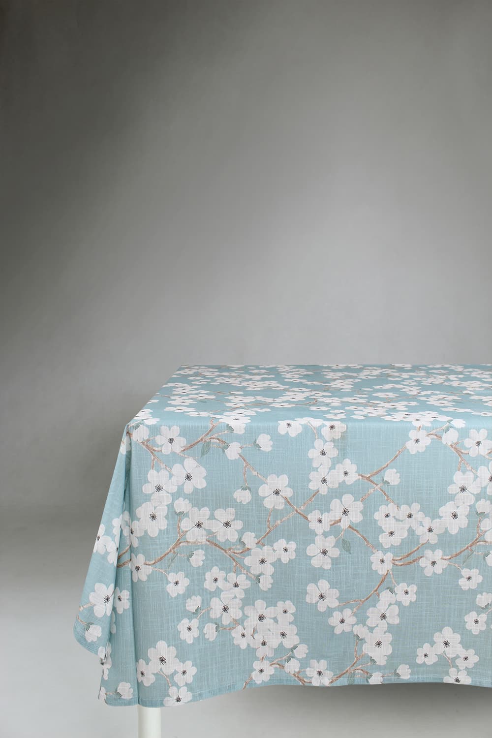 Dukar - Bomullsduk Pia-Li (turkos) (Storlek: 140 x 250 cm)