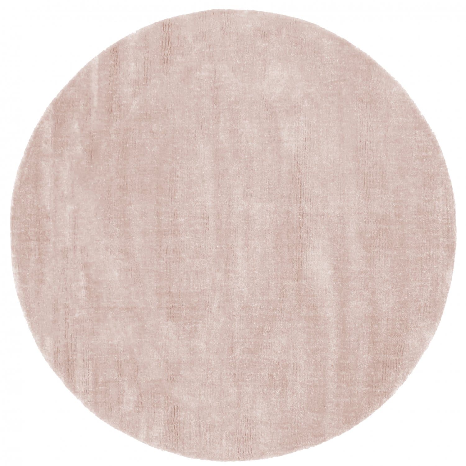Rund matta - Recycled PET with viscose look (ljusbrun) (Storlek: Ø 200 cm)