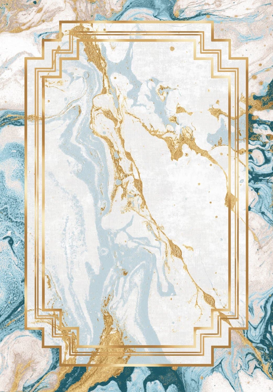 Wiltonmatta - Emery (blå) (Storlek: 200 x 280 cm)