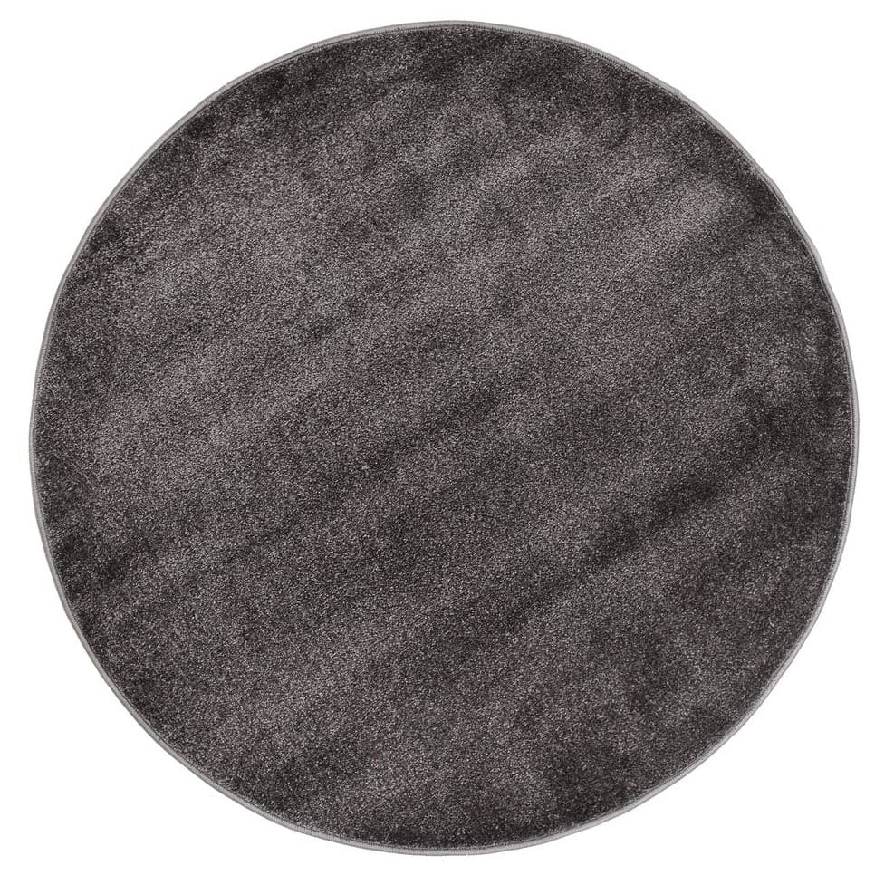 Rund matta - Sunayama (antracit) (Storlek: Ø 80 cm)
