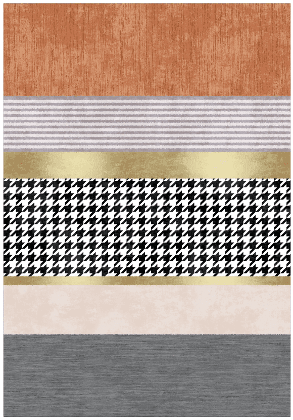 Wiltonmatta - Esme (orange/multi) (Storlek: 160 x 230 cm)