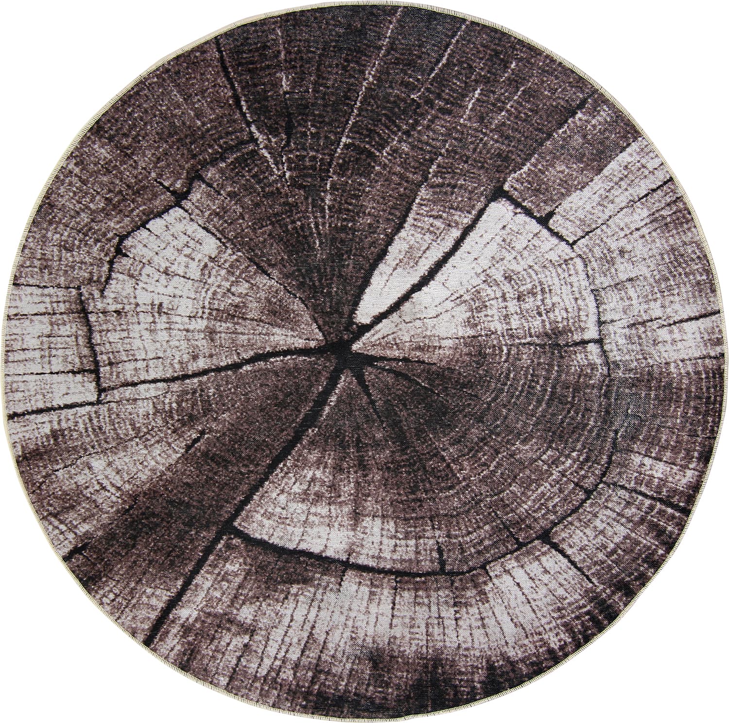 Rund matta - Event (grå) (Storlek: Ø 160 cm)
