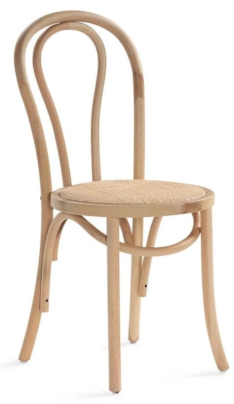 Stol - Bistro (rotting/natur) - 2 st (Storlek: Standard)