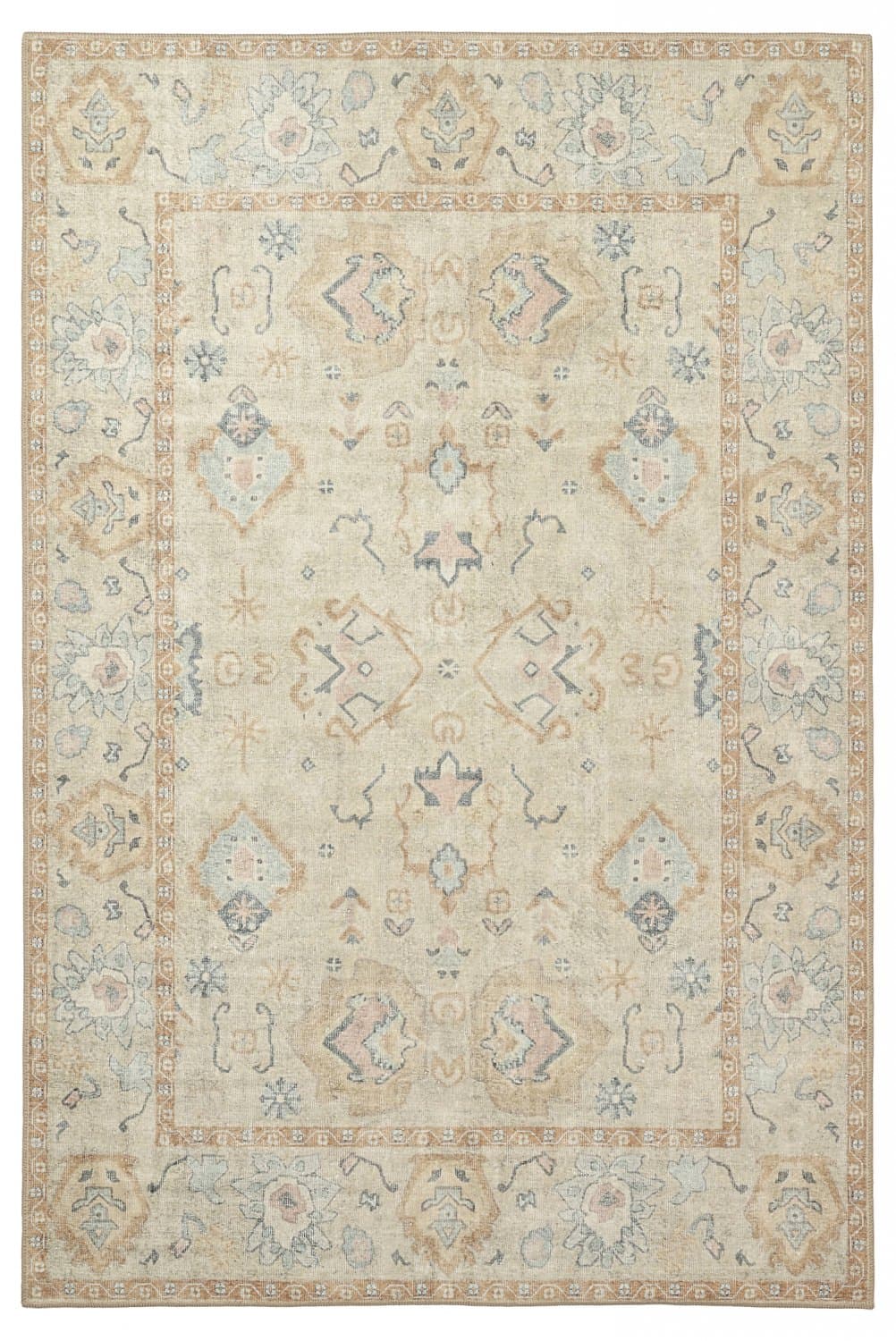 Flatvävd matta - Amena (beige) (Storlek: 190 x 280 cm)