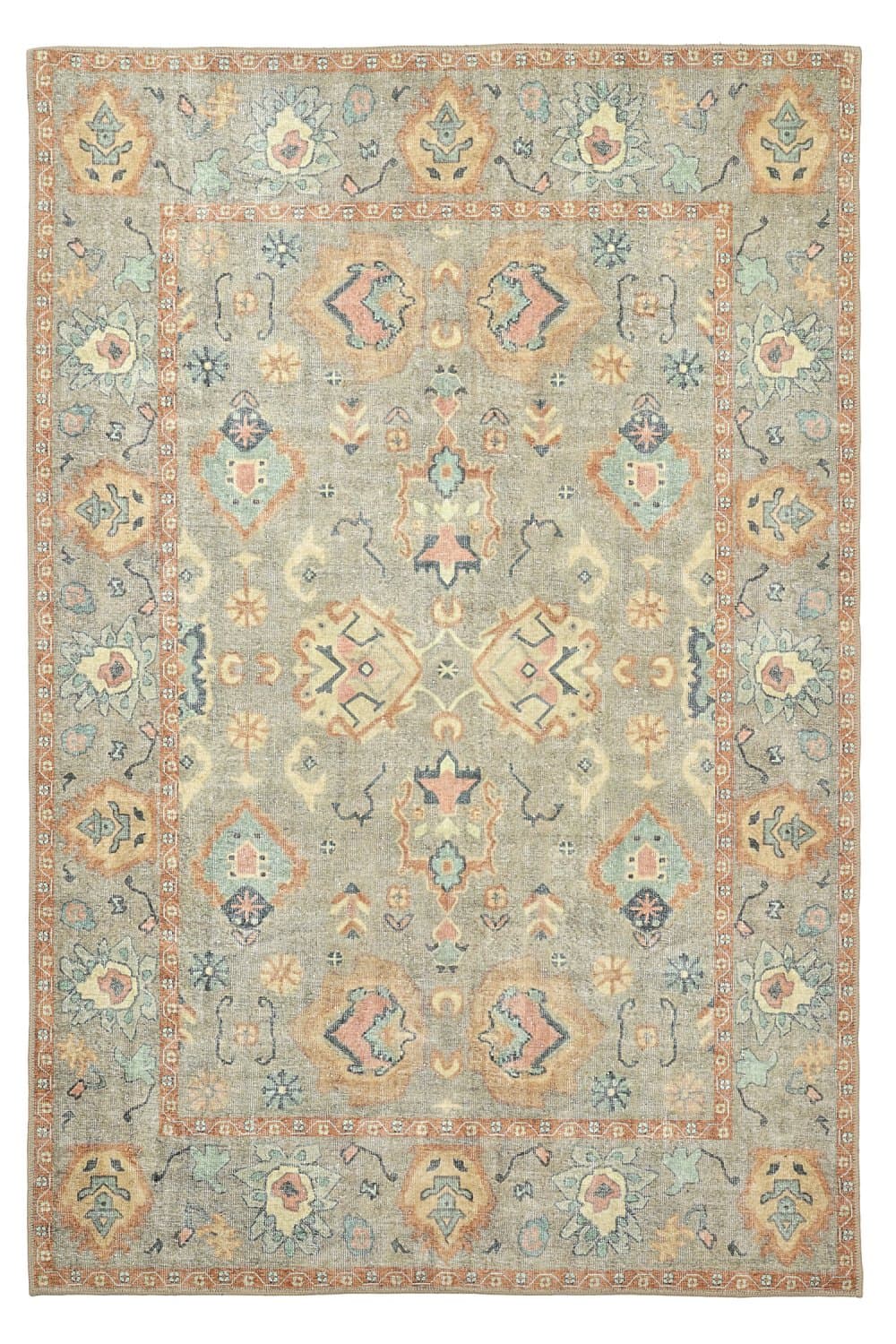Flatvävd matta - Amena (blå) (Storlek: 230 x 340 cm)