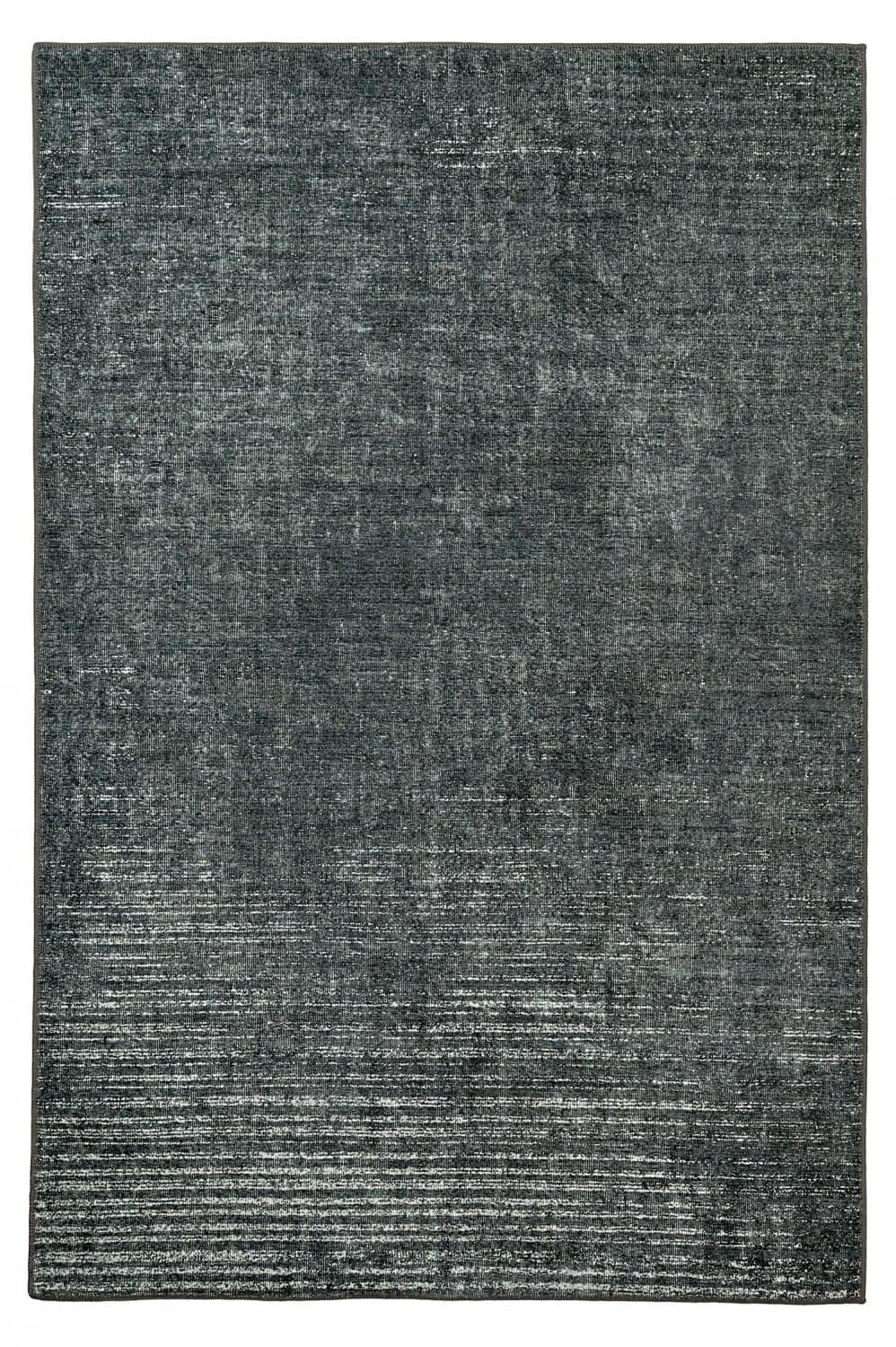 Flatvävd matta - Elarion (svart) (Storlek: 150 x 230 cm)