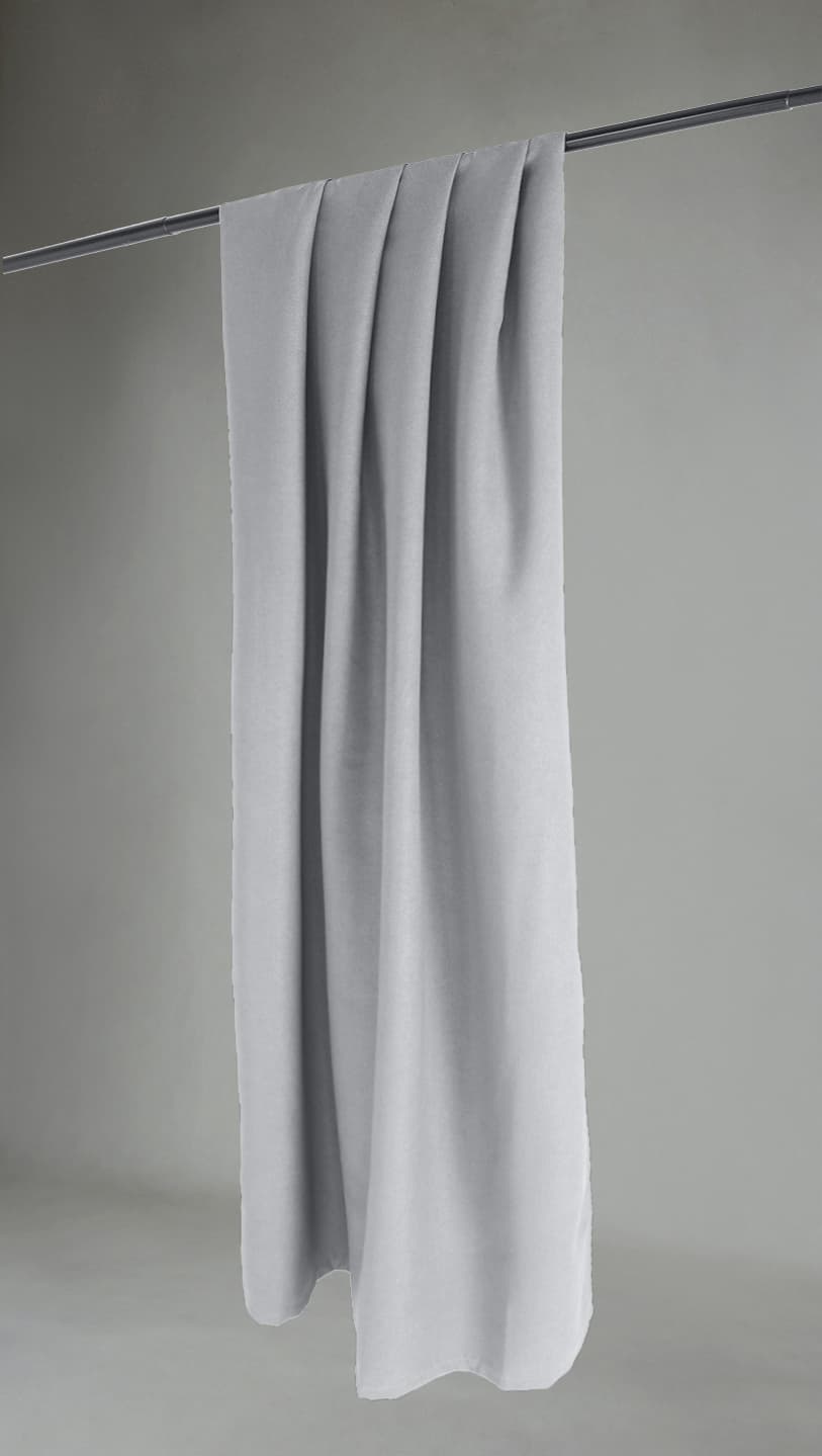 Gardiner - Mörkläggningsgardin Octavia (ljusgrå) (Storlek: 130 x 220 cm)